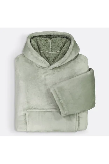 هودي سو هوم أخضر بأكمام طويلة