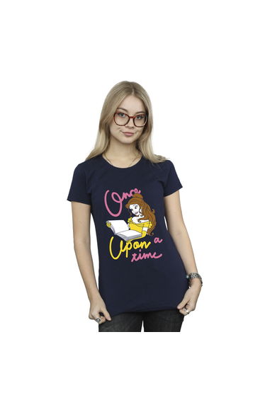 Beauty And The Beast Girls Once Upon A Time Belle T-Shirt - Navy Blue