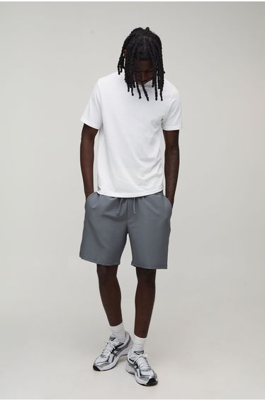 Essential Relaxed Fit Elasticated Tech Shorts - grey