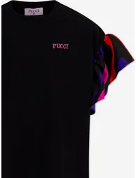 PUCCI Girls Marmo Jersey Dress in Black - 2