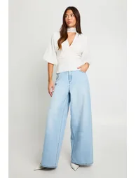 Chiffon Angel Sleeve Blouse - ivory