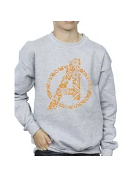 Marvel Boys Avengers Halloween Logo Sweatshirt - Sports Grey - 2