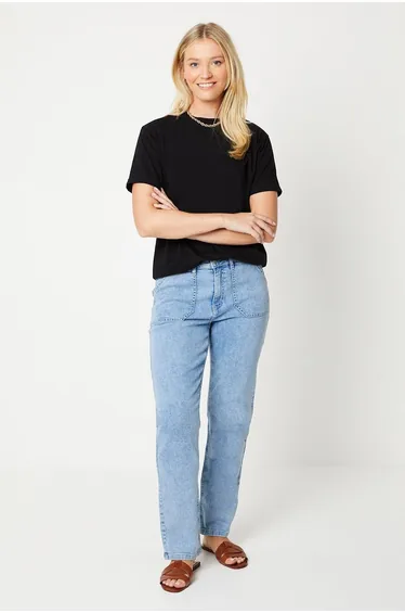 Cotton Crew Neck T Shirt