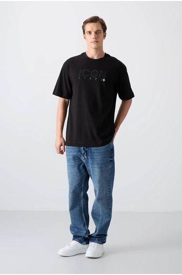 TOMMY Oversized Logo Print Crew Neck T-Shirt