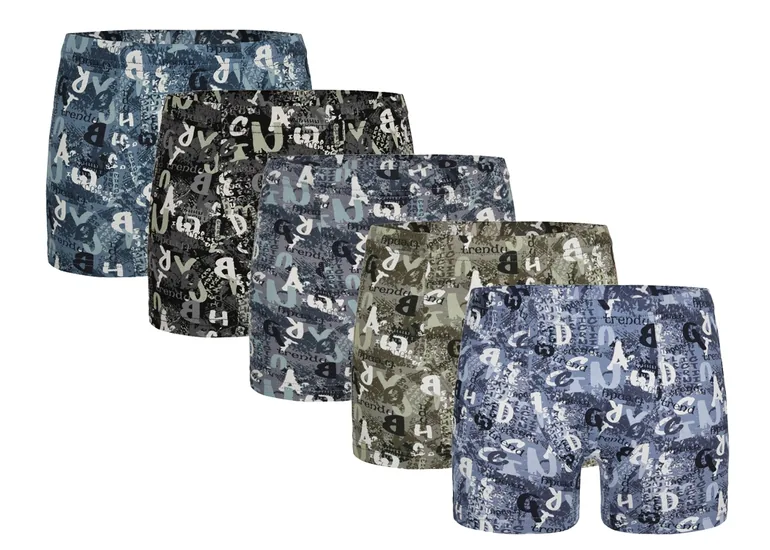 5-Pack Donella Boys' Boxer Briefs - Cotton