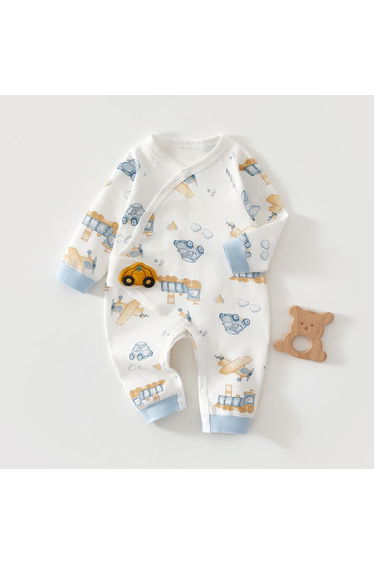 Baby Contrast Color Cute Pajamas Romper
