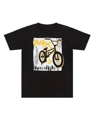 Bicycle Boy T-shirt Capri Shorts Set - 1