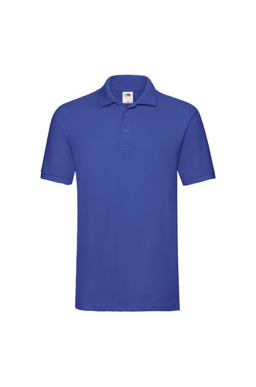 Fruit of the Loom Mens Premium Pique Polo Shirt - Royal Blue