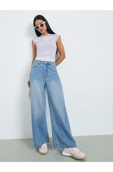 High Rise Wide Leg Jeans