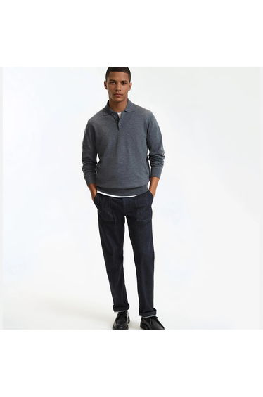 Merino Wool Polo Jumper/Sweater