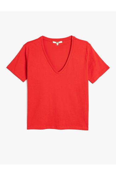 Deep V-Neck T-Shirt