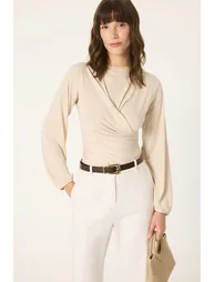 DRAPED BLOUSE - 1