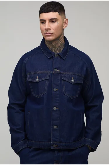 Tall Regular Fit Denim Jacket - indigo
