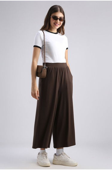 Cropped Wide Leg Pants