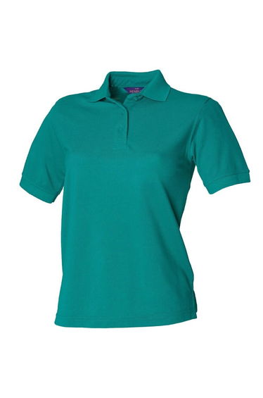 Henbury Womens/Ladies Pique Polo Shirt - Jade