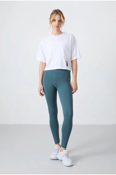 TOMMY Oversized Crop Crew Neck T-Shirt With Pocket