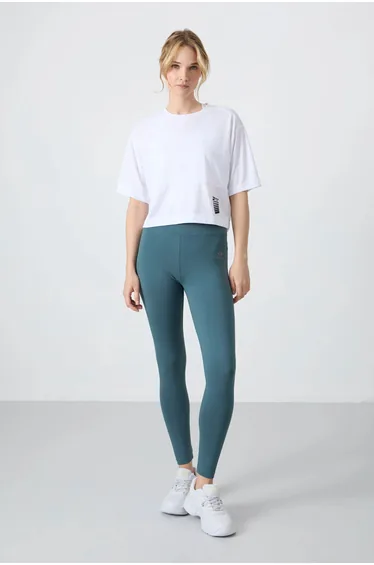 TOMMY Oversized Crop Crew Neck T-Shirt With Pocket