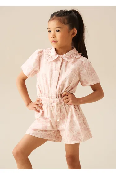 Abby Linen Tie Waist Jumpsuit - Multi