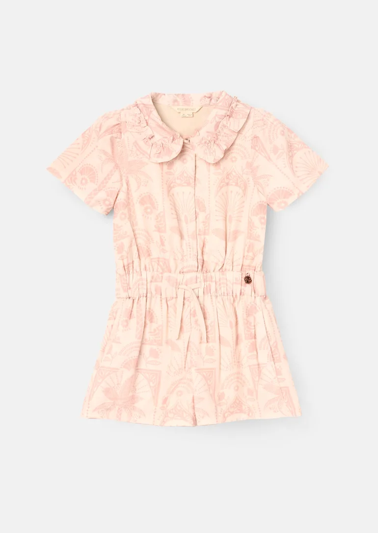 Abby Linen Tie Waist Jumpsuit - Multi - 5