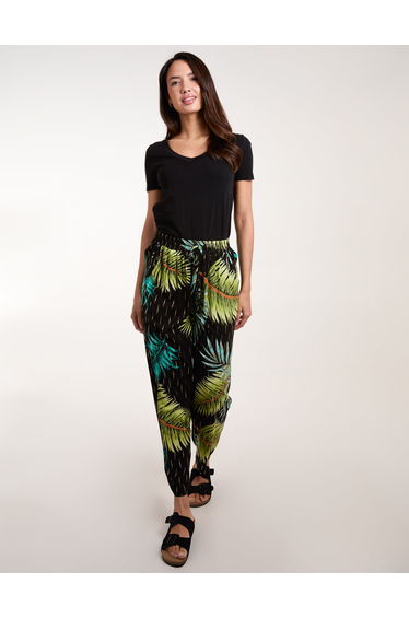 Palm Print Trousers