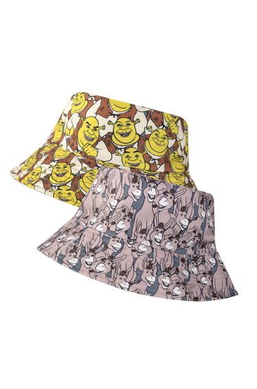 Shrek Mens Donkey Reversible Bucket Hat - Multicoloured