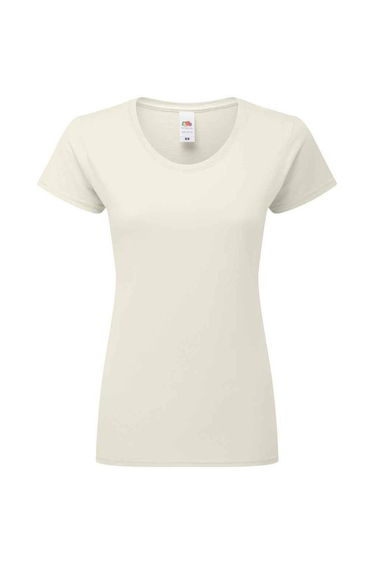 Fruit of the Loom Womens/Ladies Iconic 195 T-Shirt - Natural