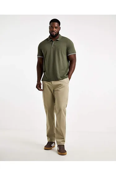 Tipped Pique Polo Long