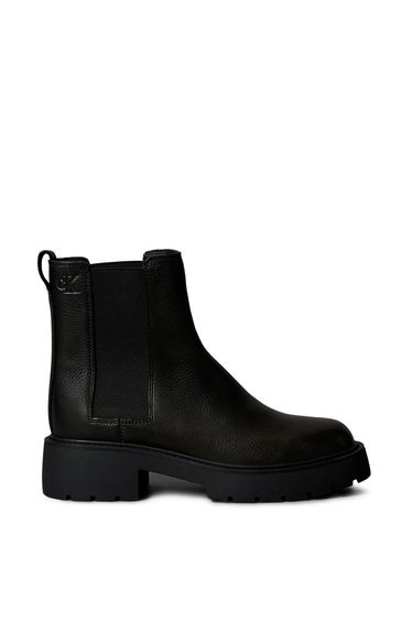 Chunky Chelsea Boot Lth Black