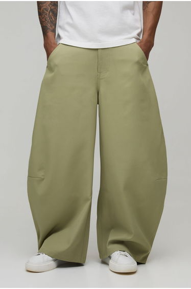 Extreme Balloon Fit Rivet Trouser - sage