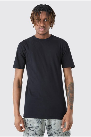 Tall 2 Pack Muscle Fit T-shirt - black