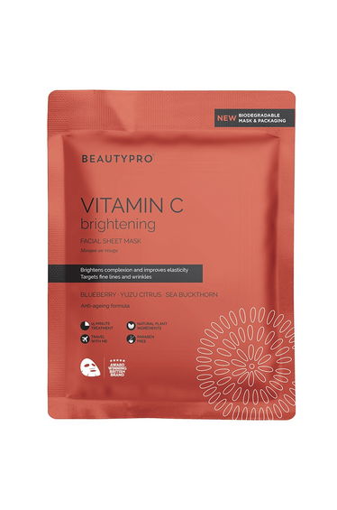 BEAUTYPRO VITAMIN-C Brightening Face Sheet Mask 22ml