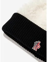 Girls Faux Fur Logo Bobble Hat - 2