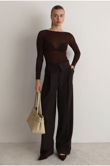 Dark Brown Trousers