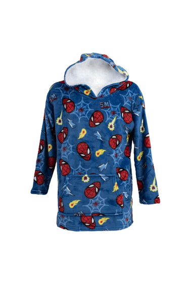 Spider-Man Childrens/Kids Hoodie Blanket - Blue/Red