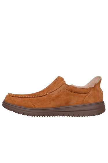 Murette Faux Fur Lined Moccasin Slippers Chestnut product thumbnail 2