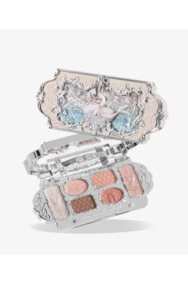 A 6-pan makeup palette -01 White Swan