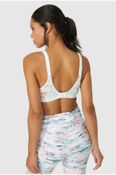 High Impact Padded Wired Bra - jade