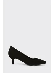 Dove Kitten Heel Court Shoes - 1