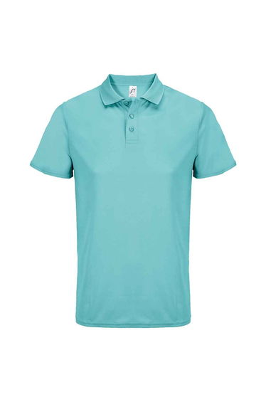 SOLS Unisex Adult Pitcher Recycled Polyester Polo Shirt - Pool Blue