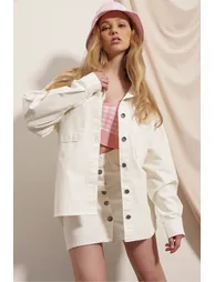 Jacket - Ecru - Oversize