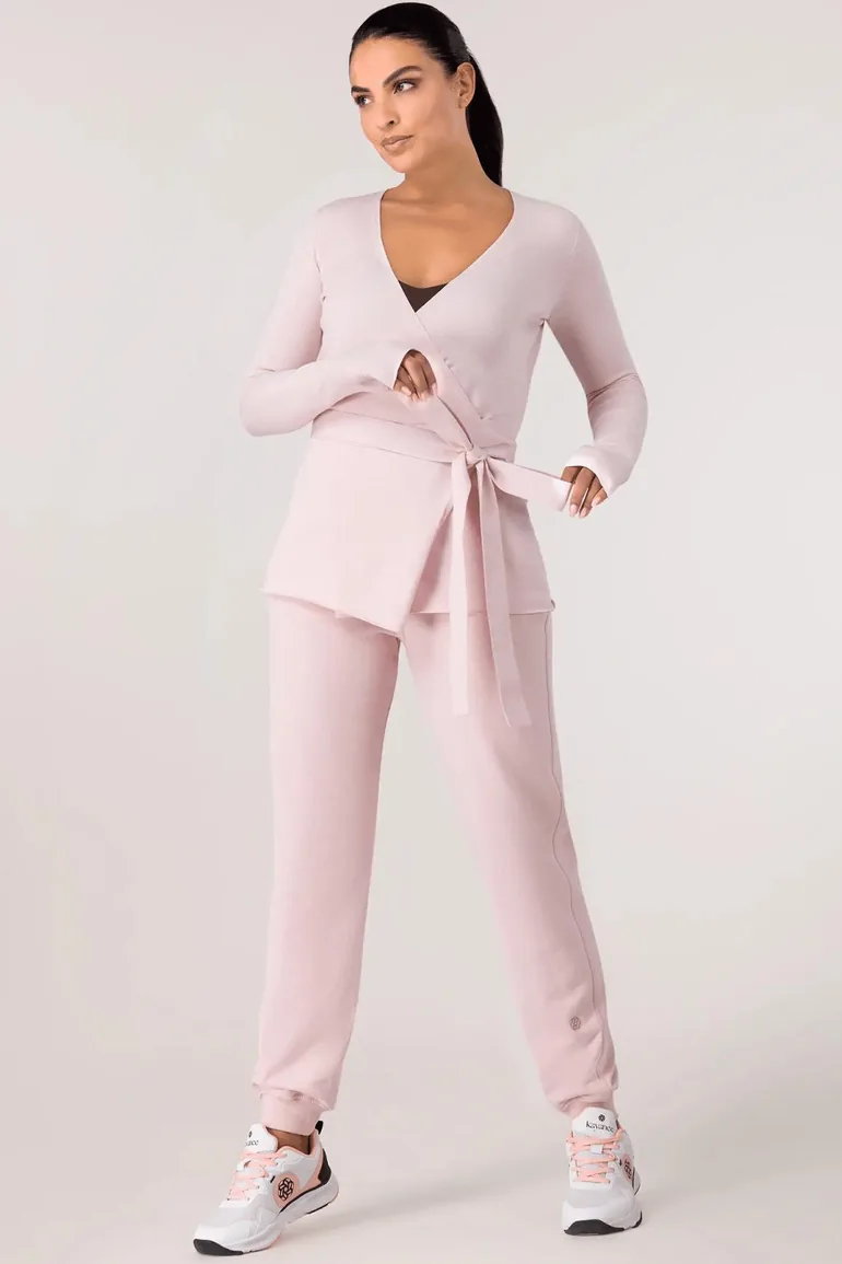 Ballerina Wrap Sweater - CORE LIGHT PINK - 2