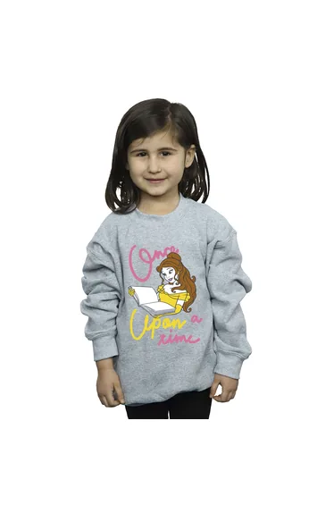 Beauty And The Beast Girls Once Upon A Time Belle Sweatshirt - Sport Grey