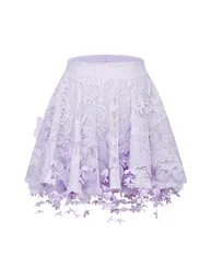 Lisette faux-floral embellished top & skirt matching set - 14