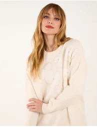 Flower Diamante Jumper - 2