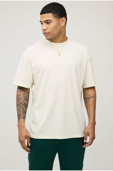 Ecru Oversized De Monaco Print T-Shirt - ecru