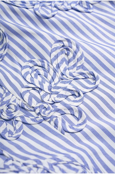 Stripes Print Floral Embroidery Cami Top product thumbnail 4