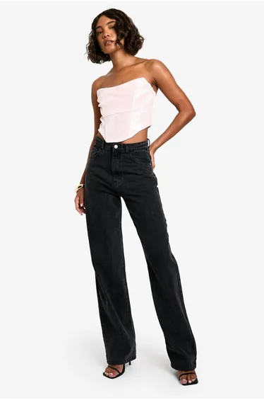 Tall Sequin Cowl Corset Top - pink