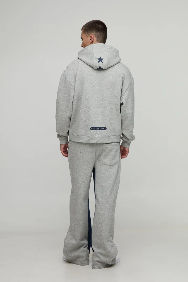 بدلة رياضة بوهو مان باللون الرمادي - 1