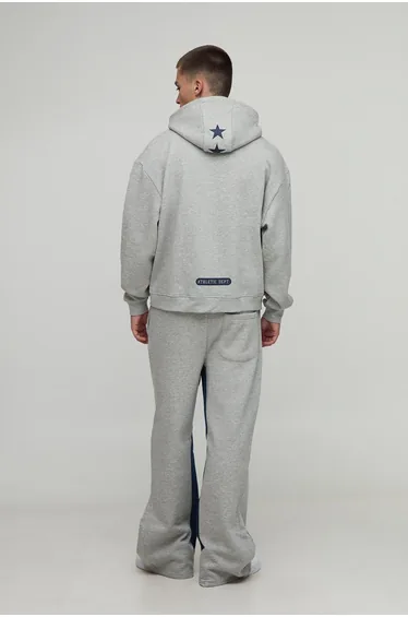 بدلة رياضة بوهو مان باللون الرمادي