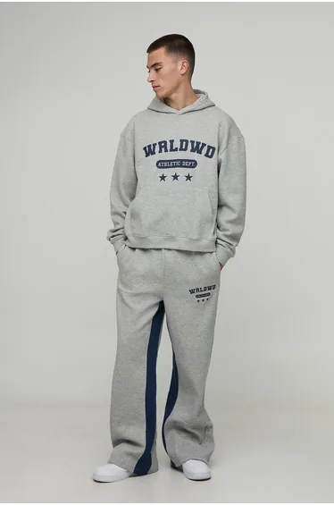 بدلة رياضة بوهو مان باللون الرمادي